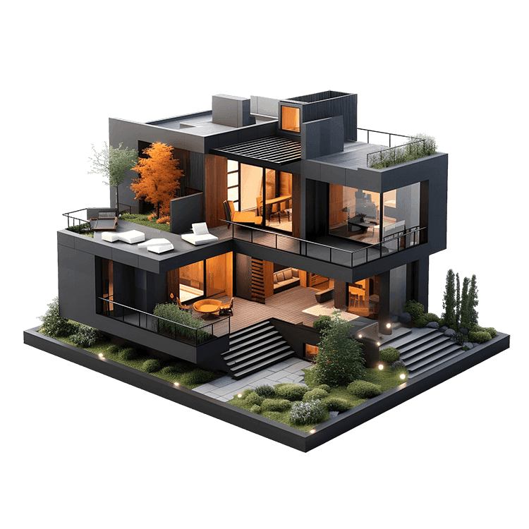 Modern house model